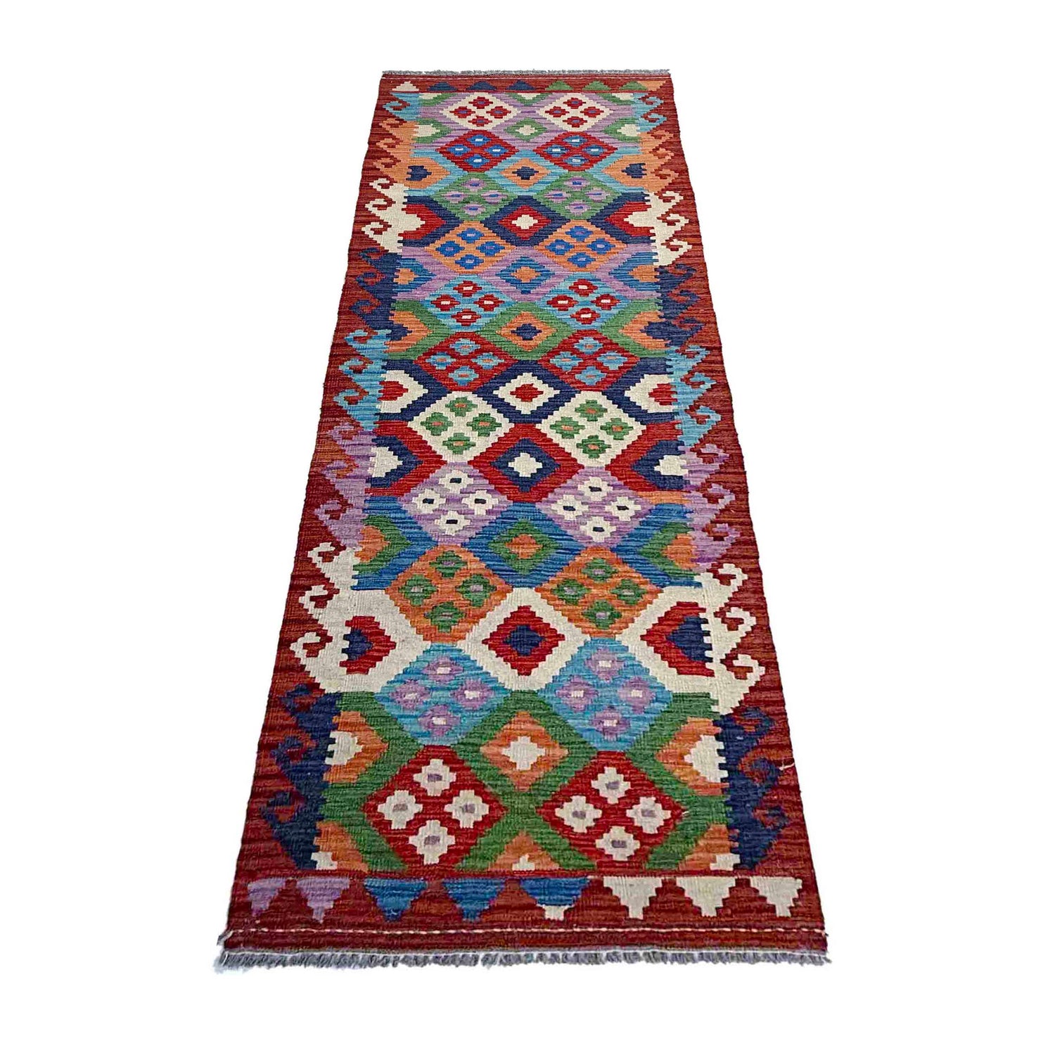 Vegetable Kilim Runner 2' 7" x 9' 6" (ft) - No. P37055