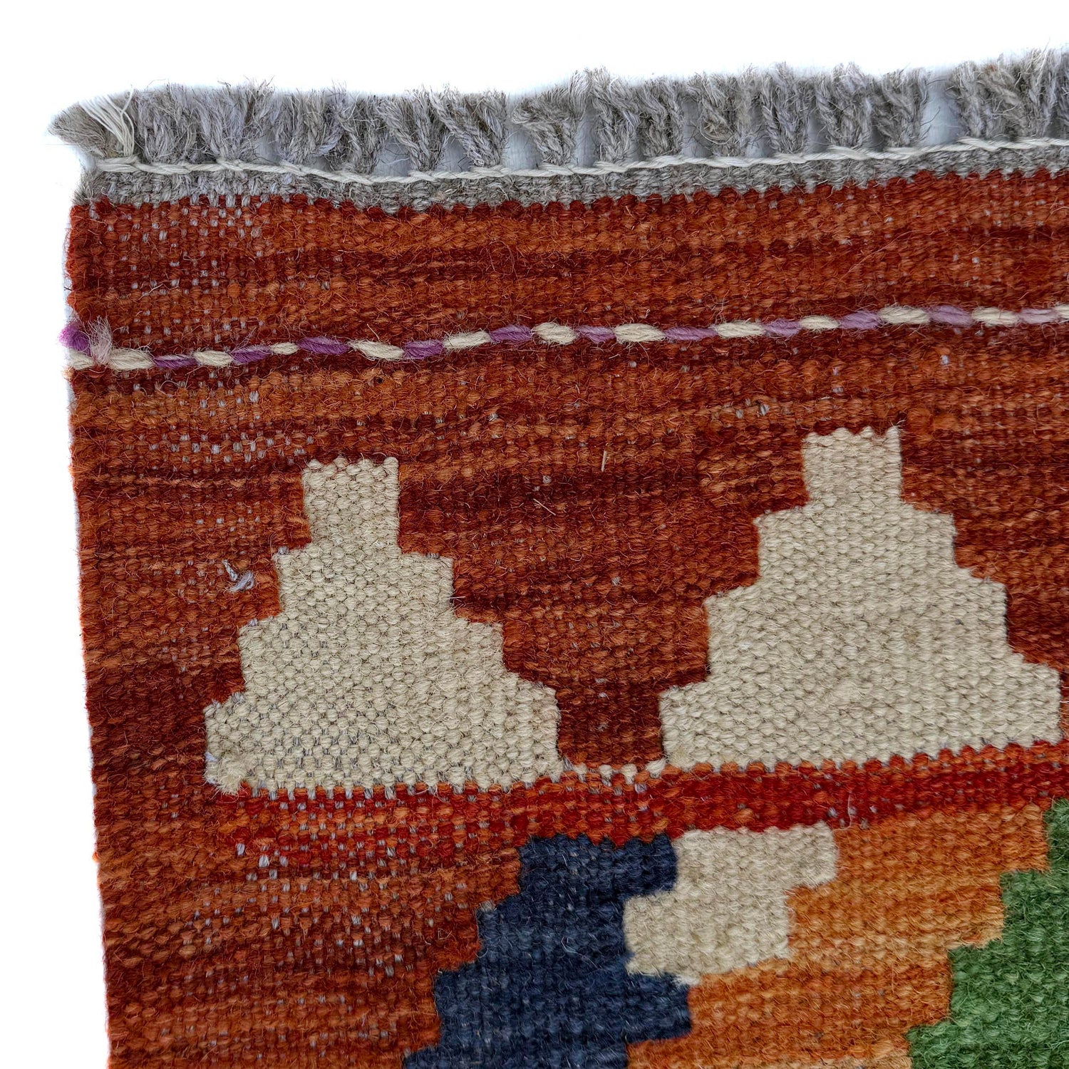 Vegetable Kilim Runner 2' 7" x 9' 6" (ft) - No. P37055