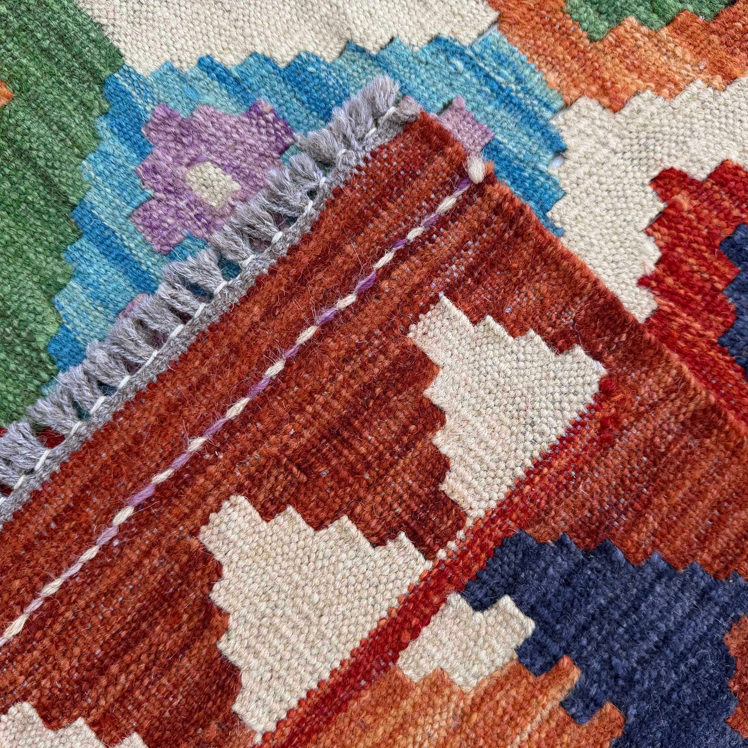 Vegetable Kilim Runner 2' 7" x 9' 6" (ft) - No. P37055