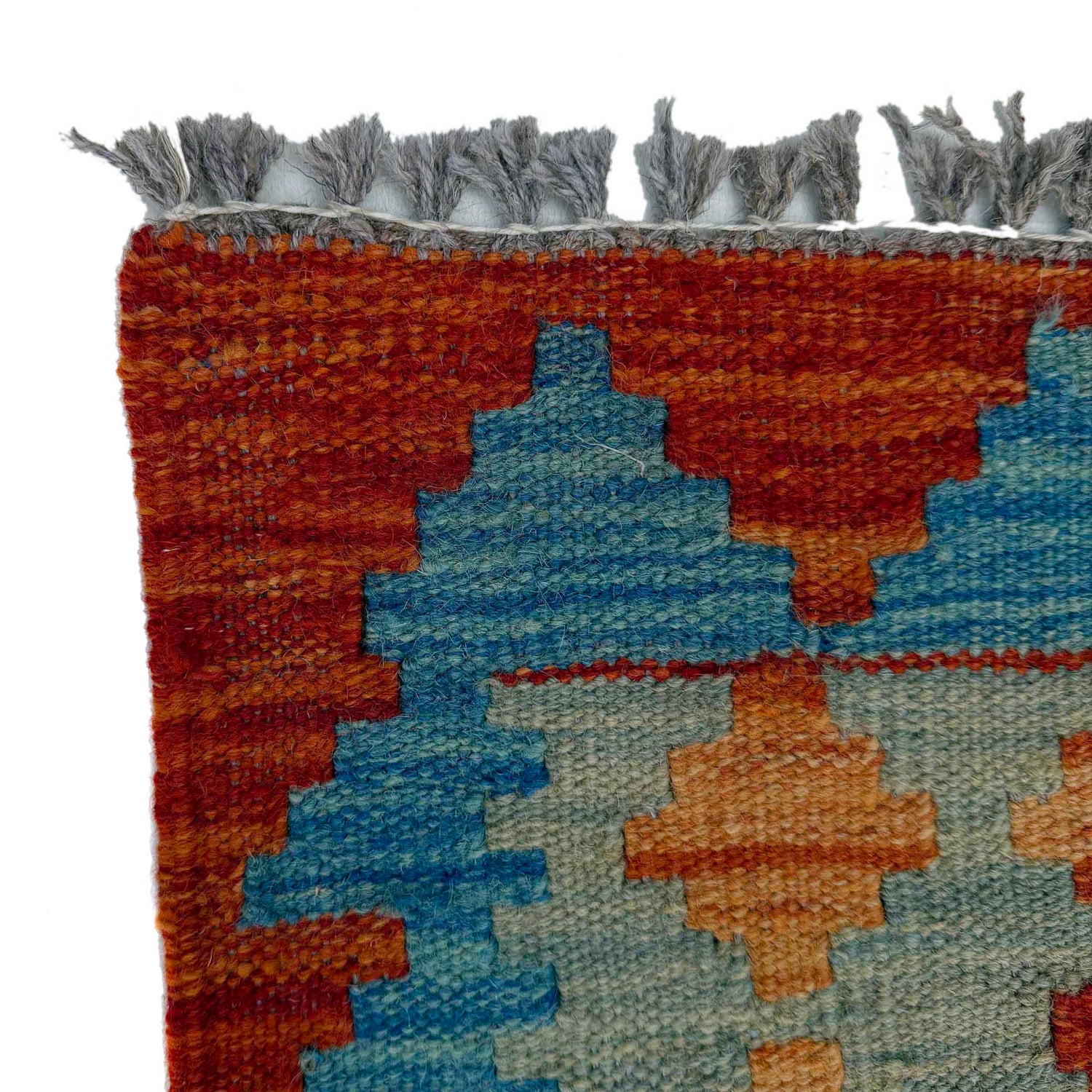 Vegetable Kelim Runner 2' 7" x 9' 7" (ft) - No. P37056