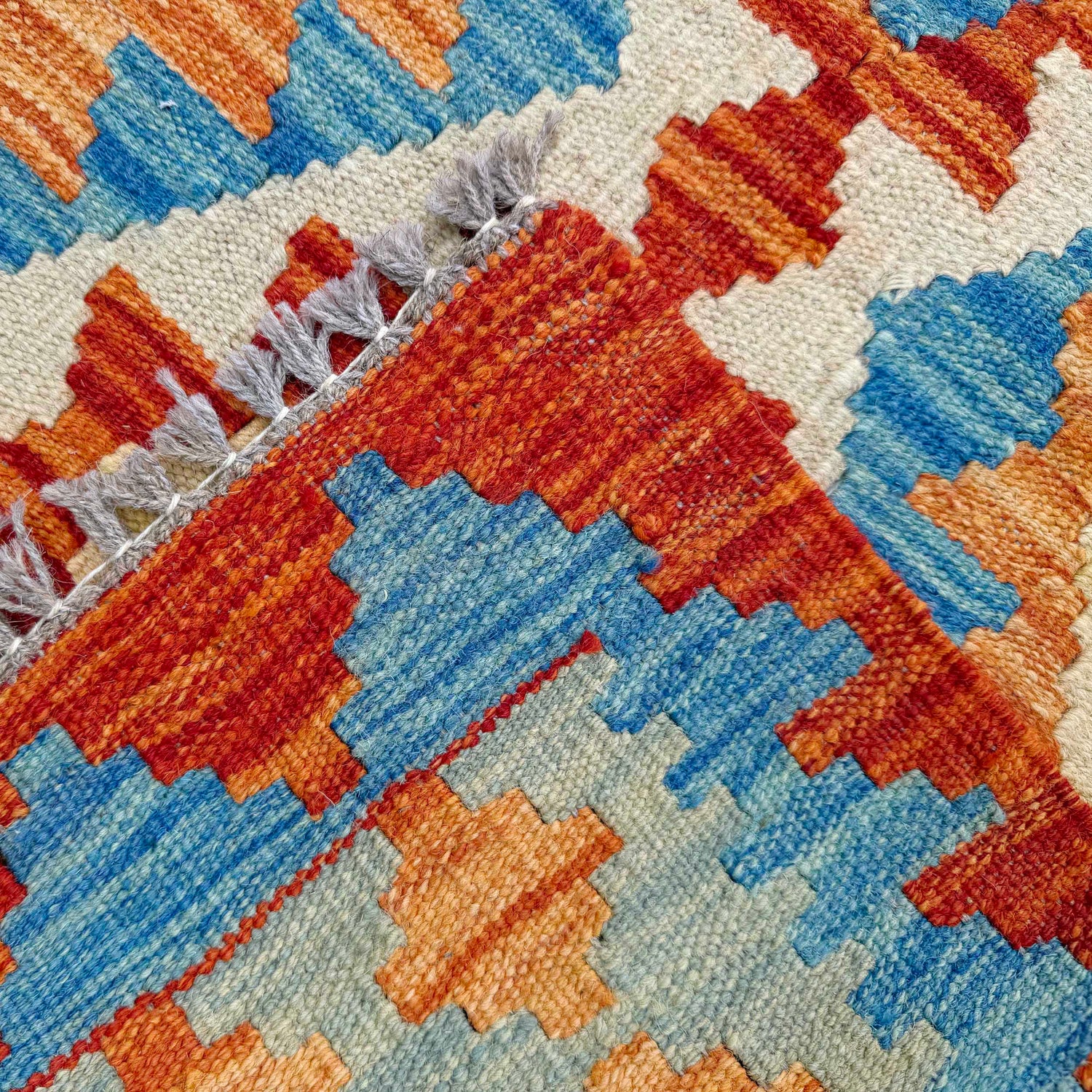 Vegetable Kelim Runner 2' 7" x 9' 7" (ft) - No. P37056