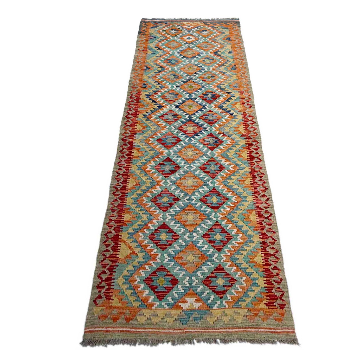 Vegetable Kilim Runner 2' 9" x 9' 9" (ft) - No. P37059