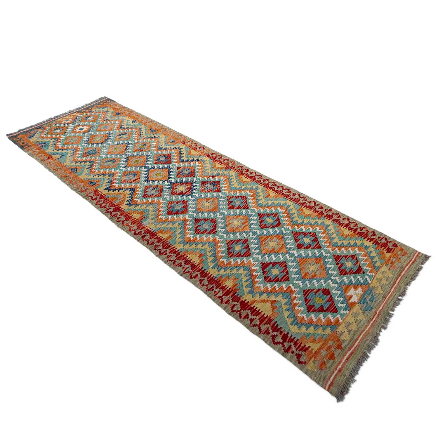 Vegetable Kilim Runner 2' 9" x 9' 9" (ft) - No. P37059