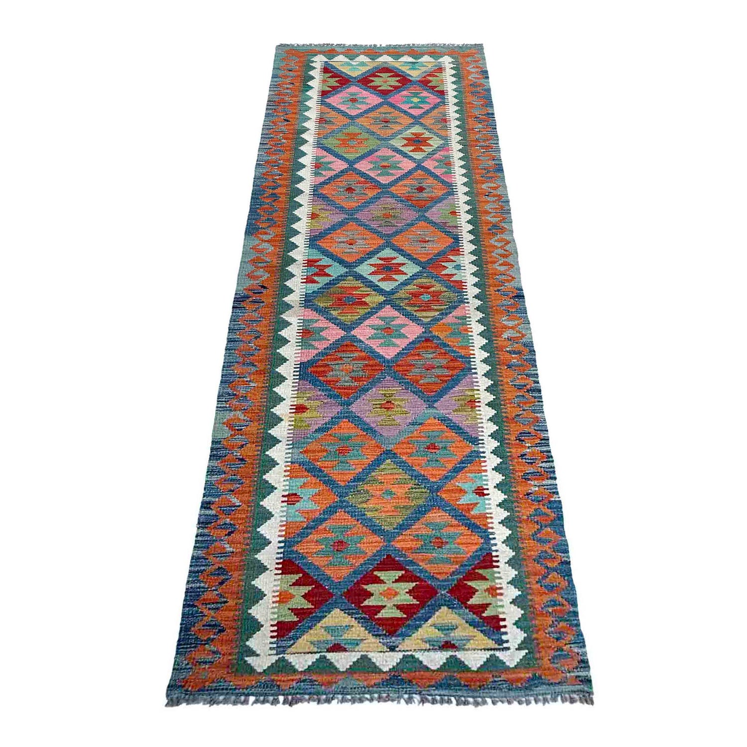 Vegetable Kelim Runner 2' 9" x 9' 11" (ft) - No. P37060