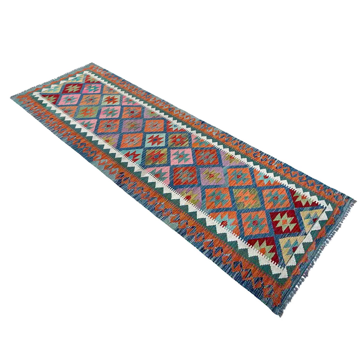 Vegetable Kelim Runner 2' 9" x 9' 11" (ft) - No. P37060