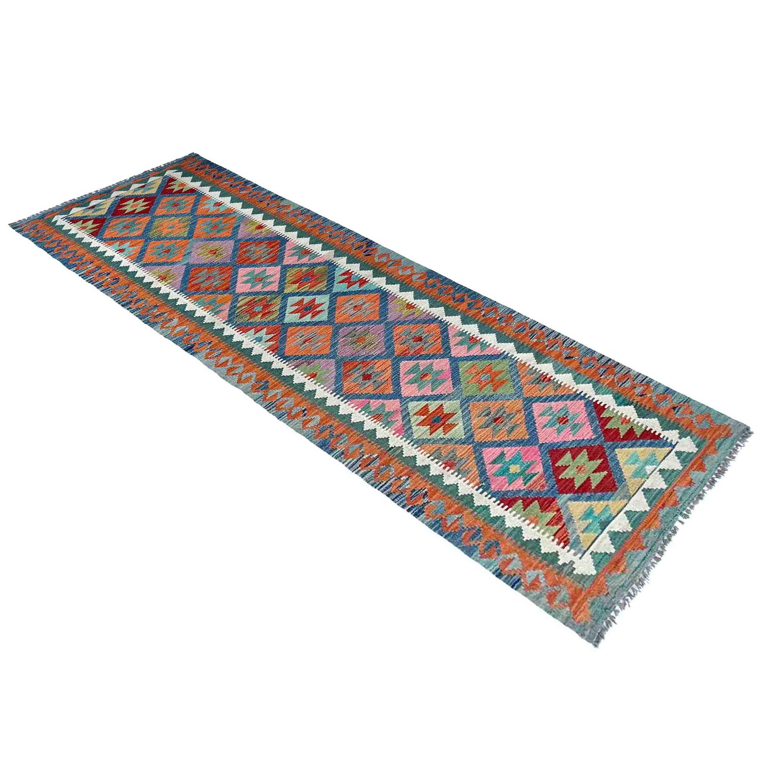 Vegetable Kelim Runner 2' 9" x 9' 11" (ft) - No. P37060