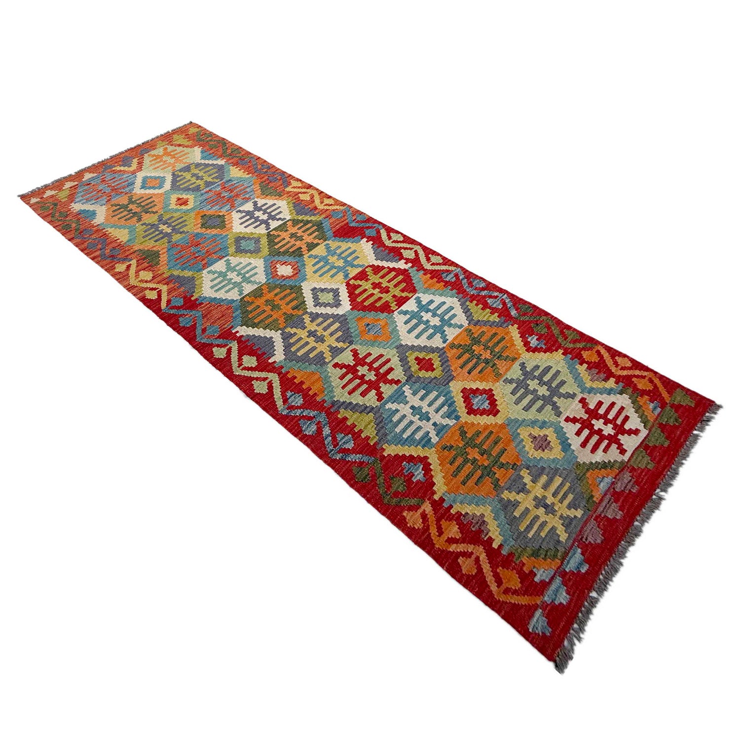 Vegetable Kelim Runner 2' 10" x 9' 4" (ft) - No. P37062