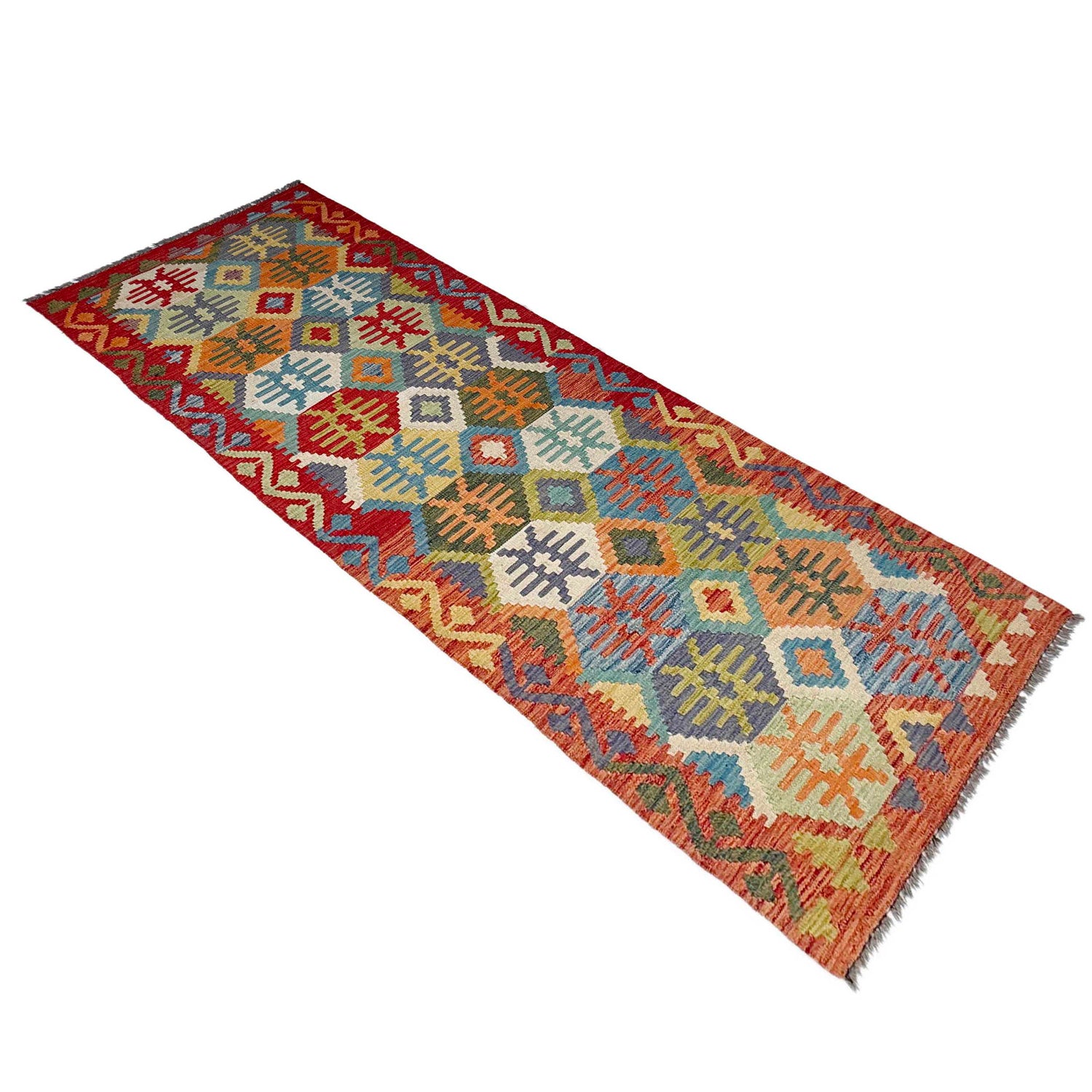 Vegetable Kelim Runner 2' 10" x 9' 4" (ft) - No. P37062