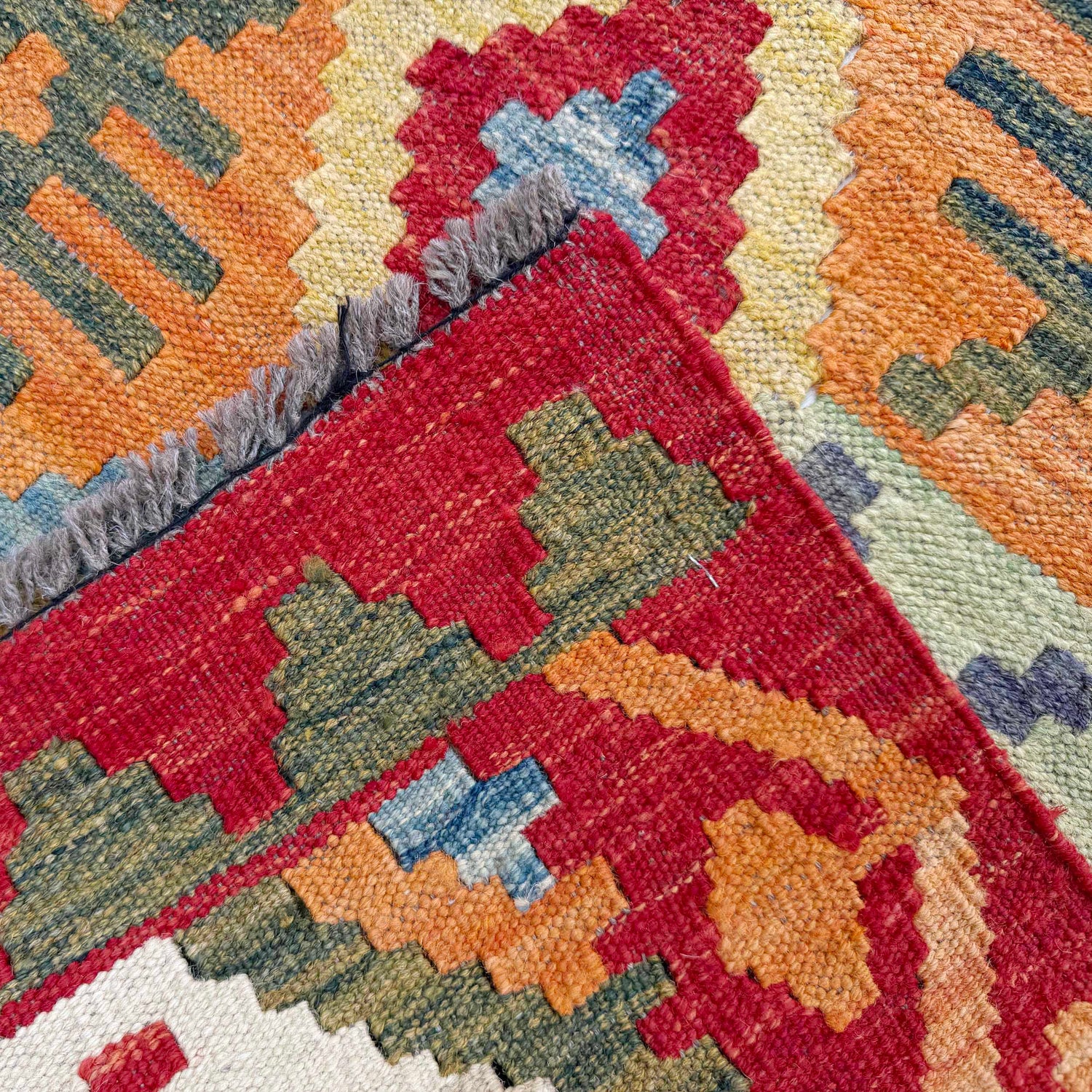 Vegetable Kelim Runner 2' 10" x 9' 4" (ft) - No. P37062