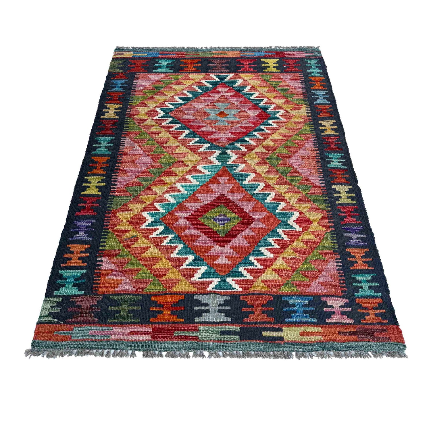 Handmade Vegetable Kilim 2' 5" x 4' 0" (ft) - No. P37072