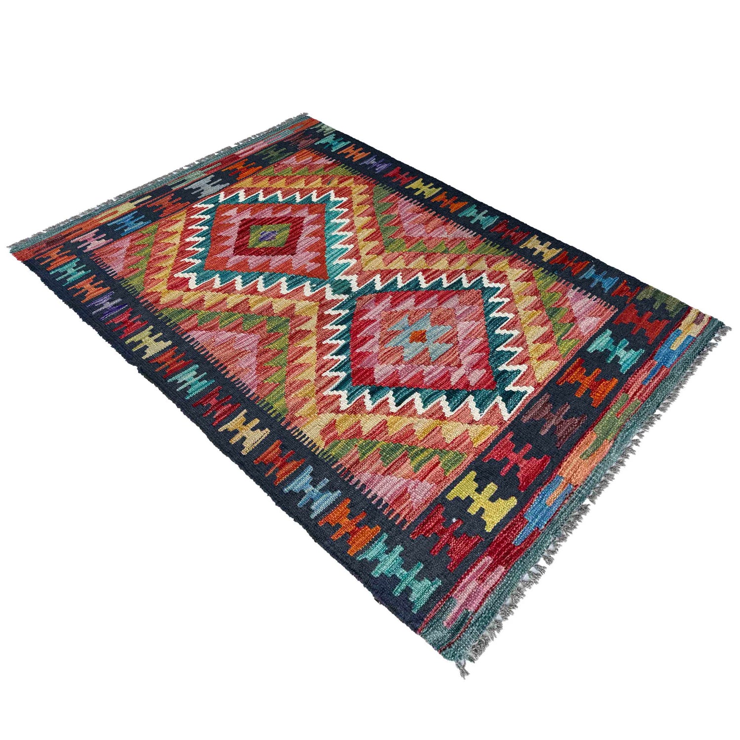 Handmade Vegetable Kilim 2' 5" x 4' 0" (ft) - No. P37072