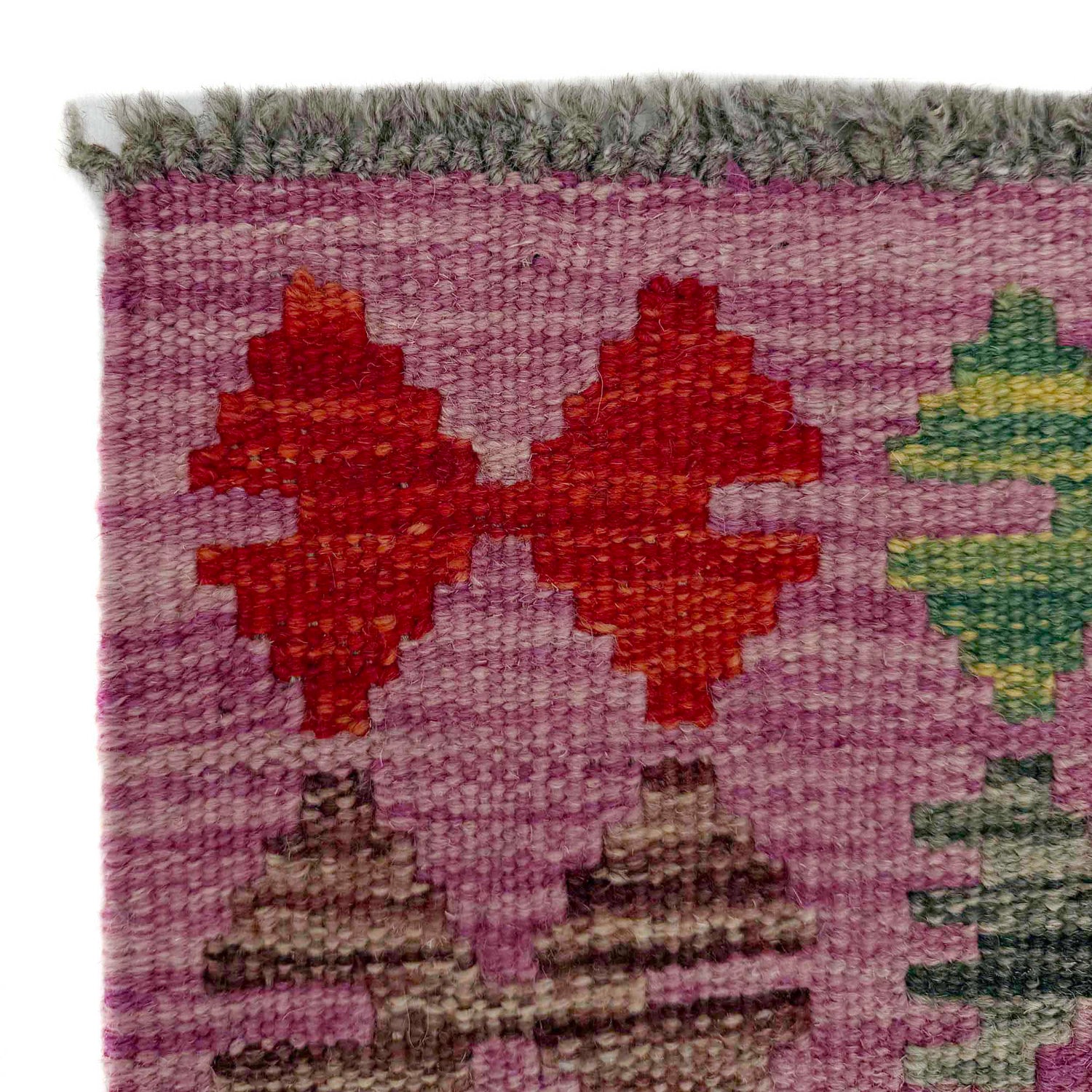 Handmade Vegetable Kelim 2' 7" x 3' 11" (ft) - No. P37073