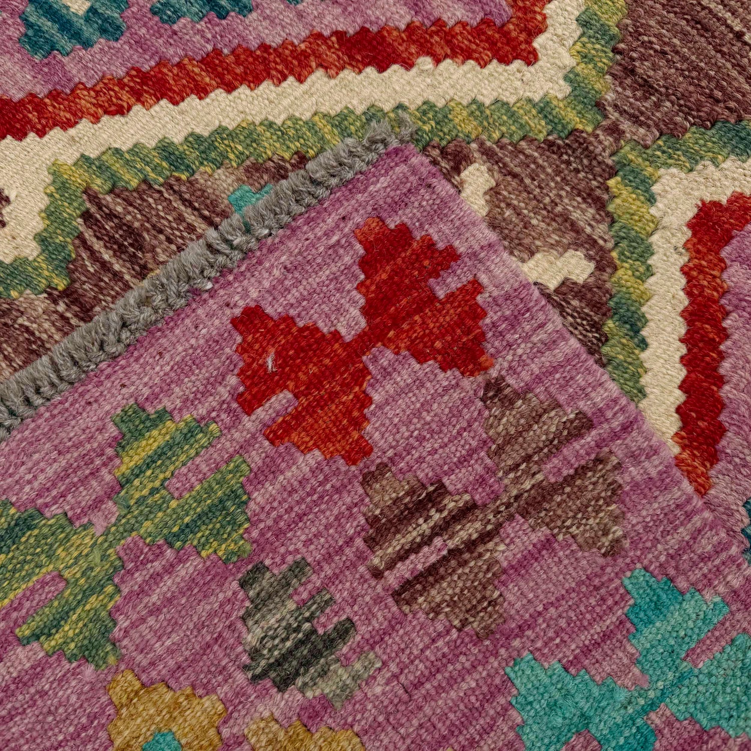 Handmade Vegetable Kelim 2' 7" x 3' 11" (ft) - No. P37073