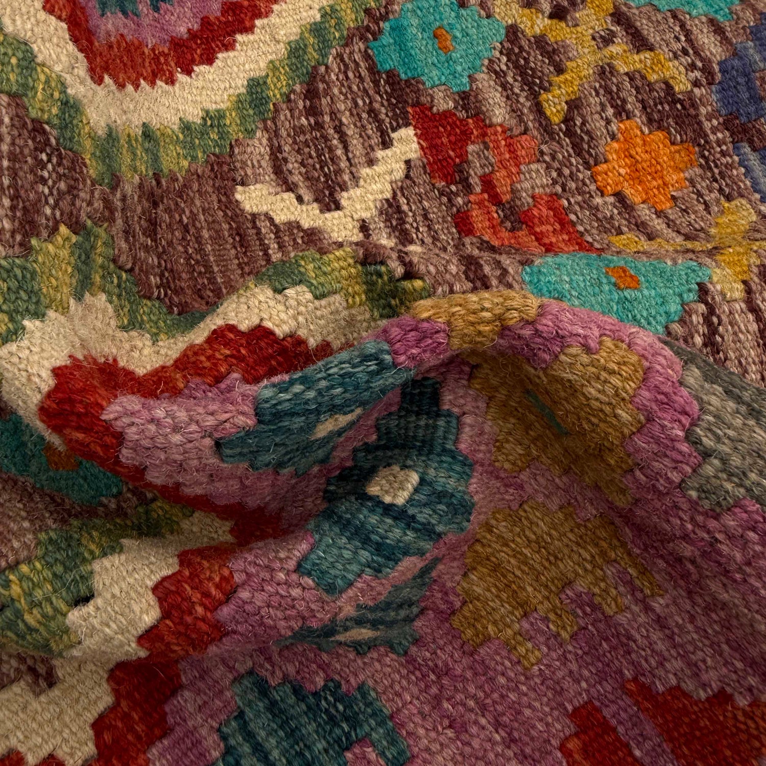 Handmade Vegetable Kelim 2' 7" x 3' 11" (ft) - No. P37073