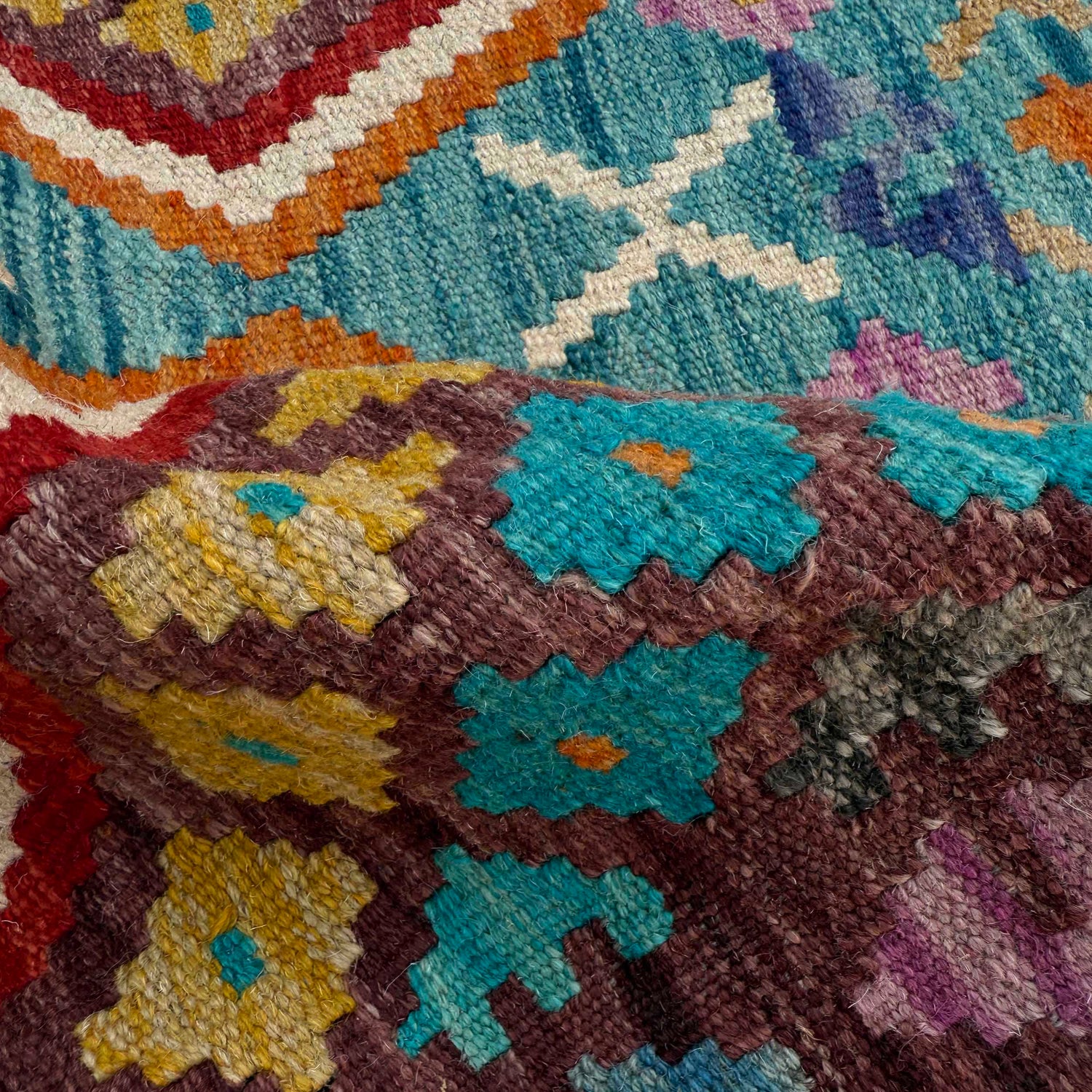 Handmade Vegetable Kelim 2' 7" x 3' 11" (ft) - No. P37075
