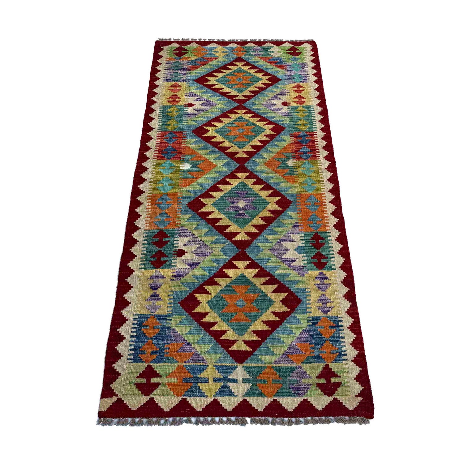 Vegetable Kilim Runner 2' 6" x 6' 6" (ft)- No. P37080