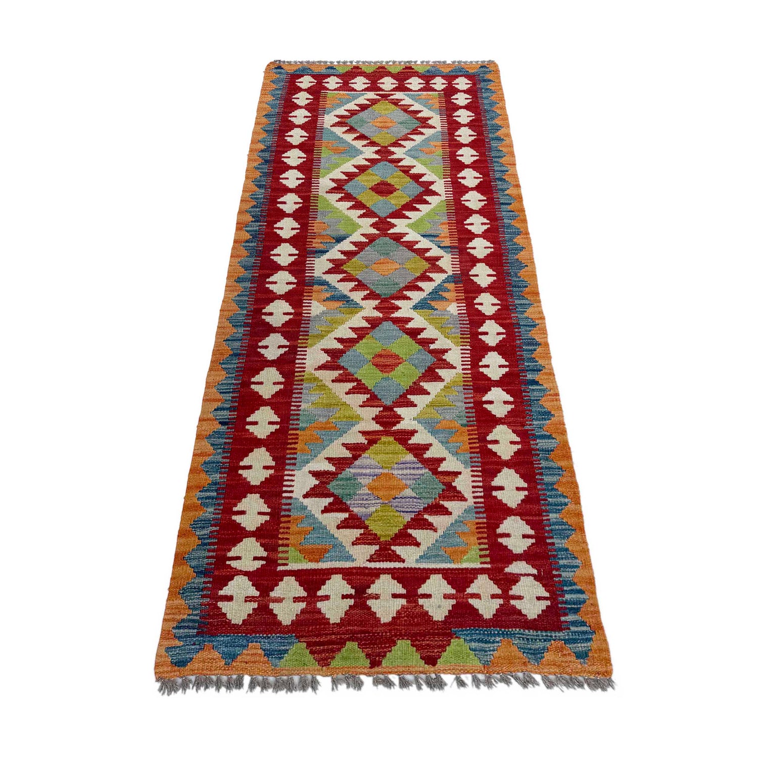 Vegetable Kelim Runner 2' 5" x 6' 6" (ft)- No. P37082