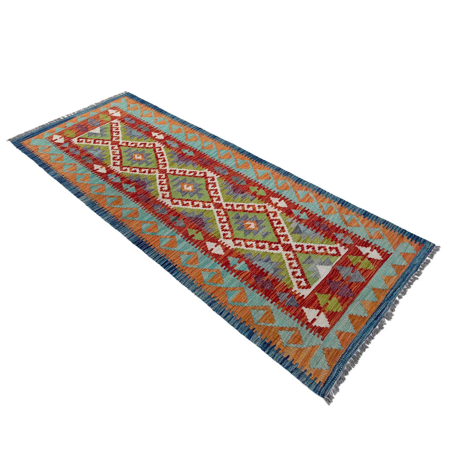 Vegetable Kelim Runner 2' 6" x 6' 5" (ft)- No. P37094
