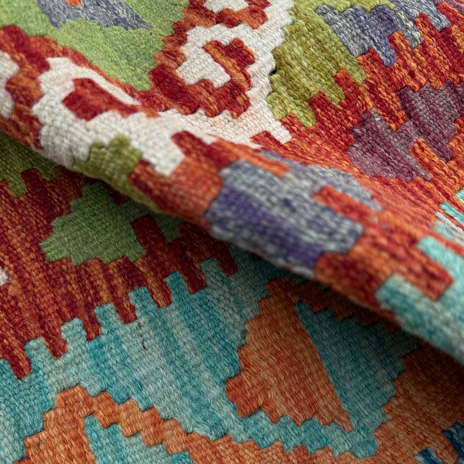 Vegetable Kelim Runner 2' 6" x 6' 5" (ft)- No. P37094
