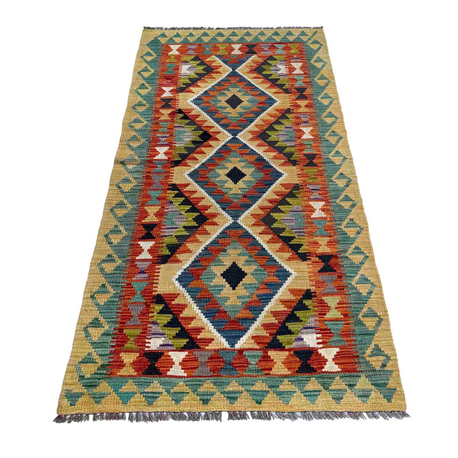 Vegetable Kilim Runner 2' 7" x 6' 1" (ft)- No. P37095