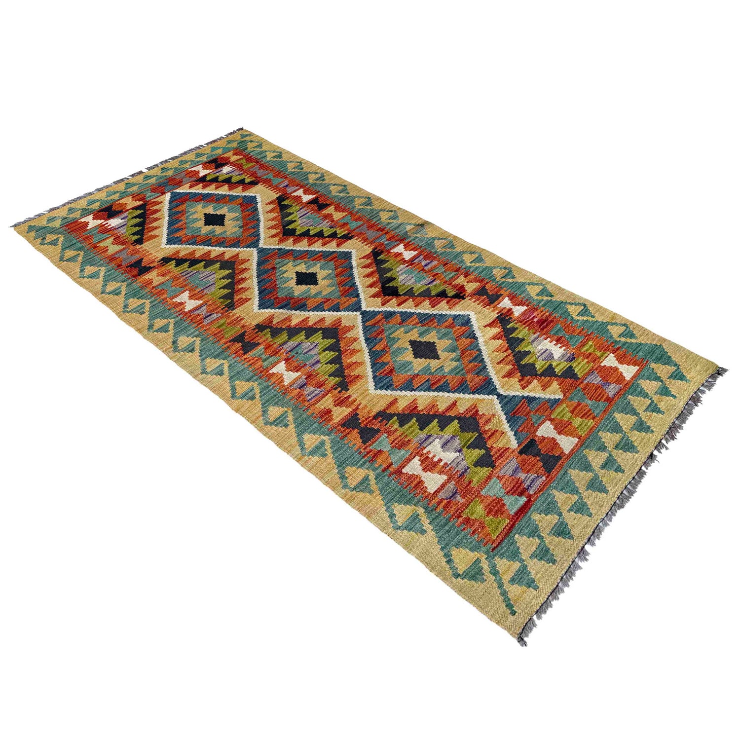 Vegetable Kilim Runner 2' 7" x 6' 1" (ft)- No. P37095