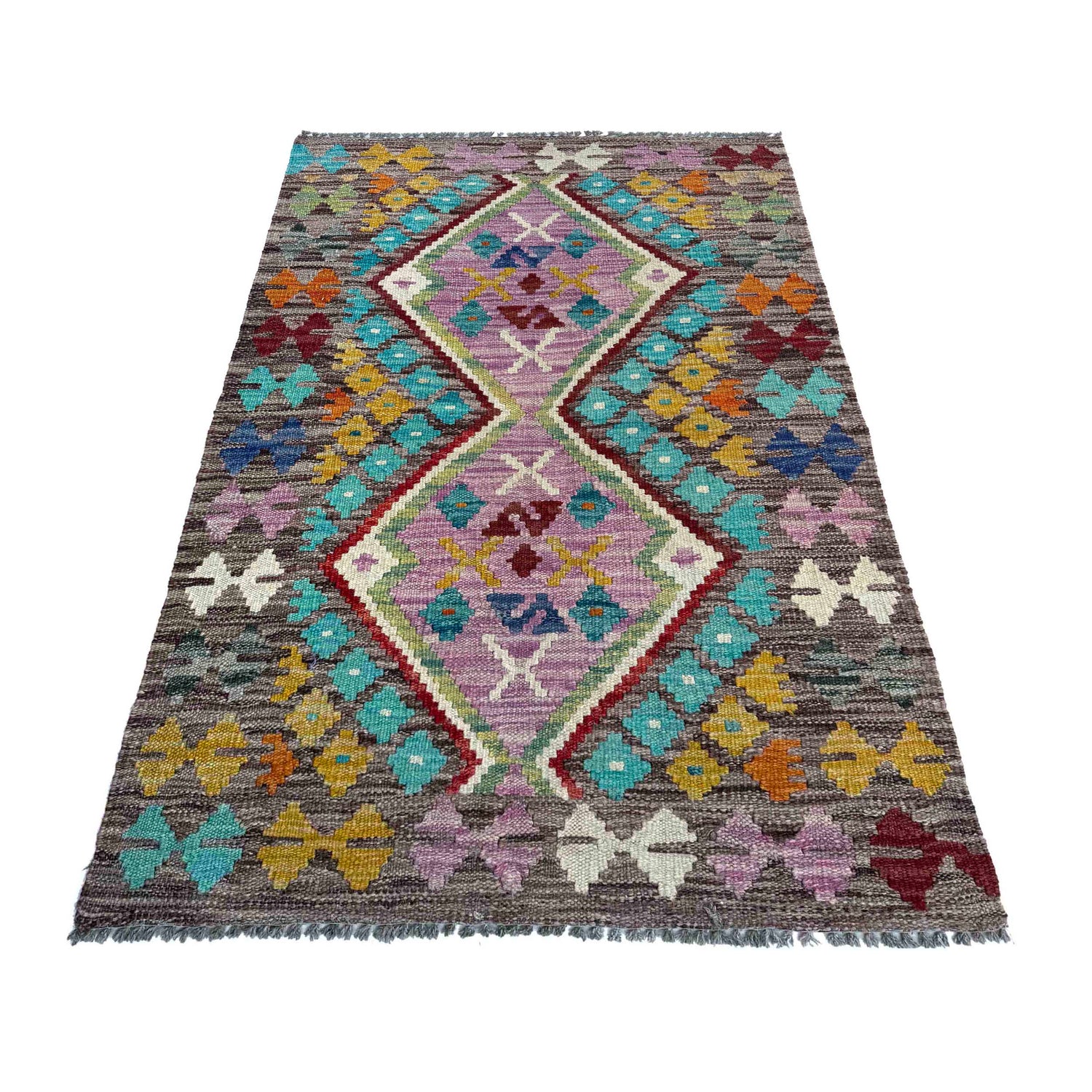 Handmade Vegetable Kilim 2' 6" x 4' 1" (ft) - No. P37097