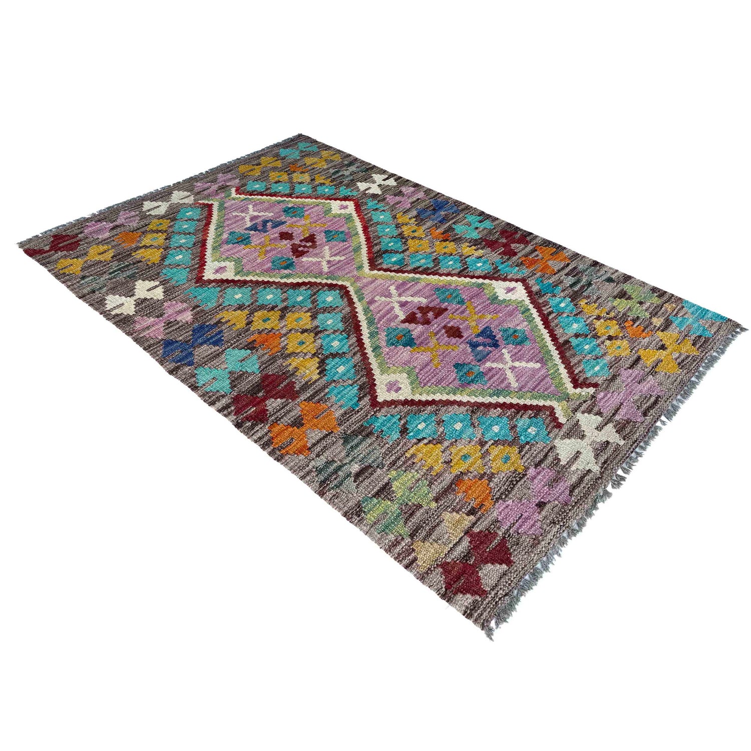 Handmade Vegetable Kilim 2' 6" x 4' 1" (ft) - No. P37097