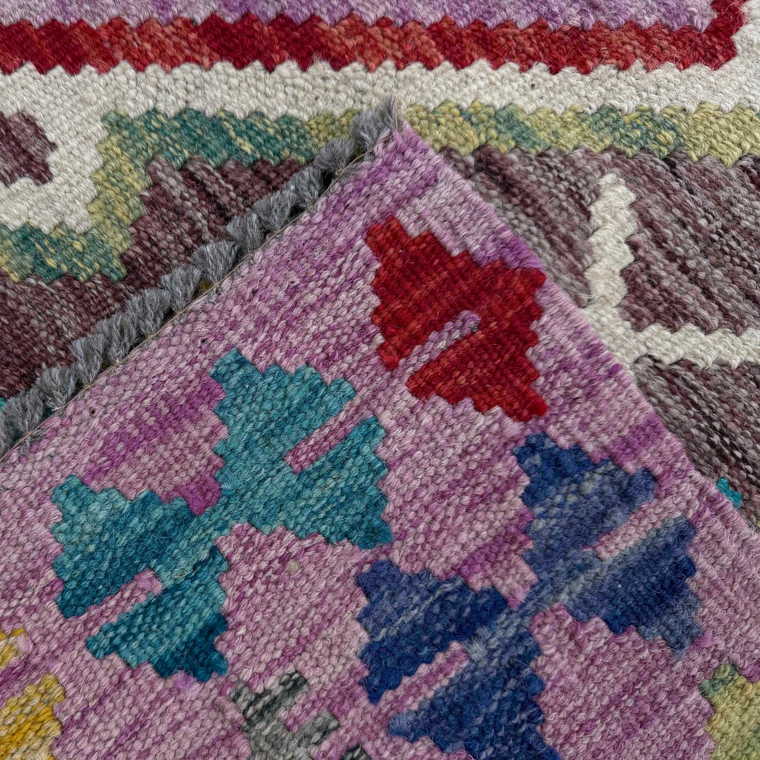 Handmade Vegetable Kelim 2' 7" x 3' 11" (ft) - No. P37098