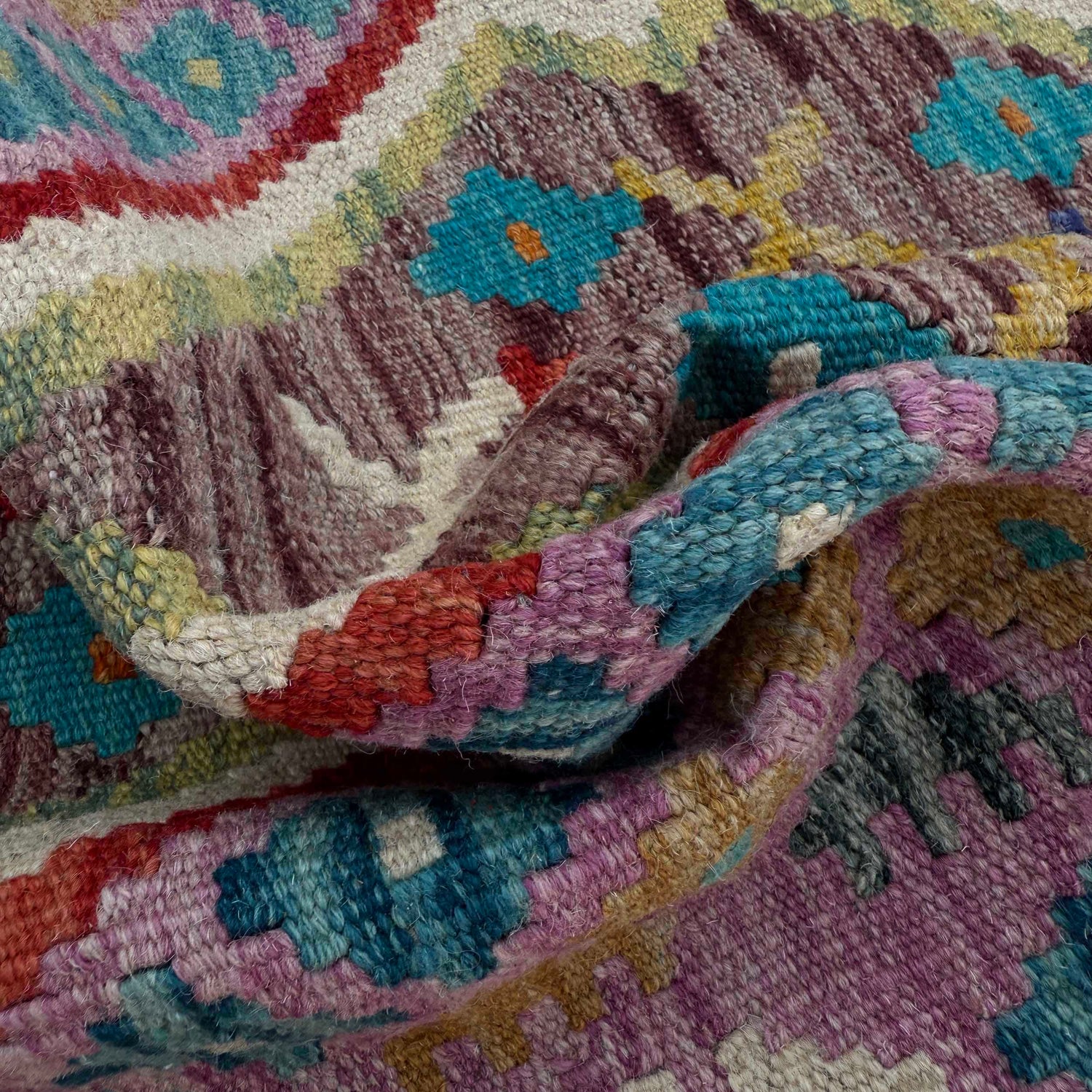 Handmade Vegetable Kelim 2' 7" x 3' 11" (ft) - No. P37098