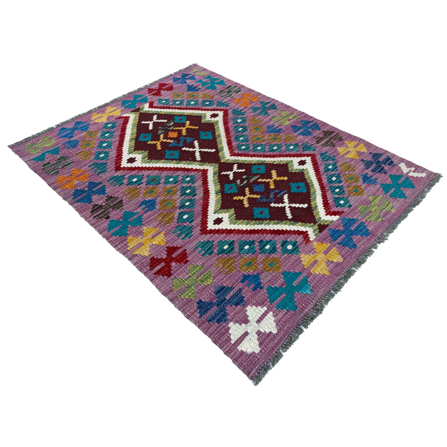 Handmade Vegetable Kilim 2' 10" x 3' 10" (ft) - No. P37099