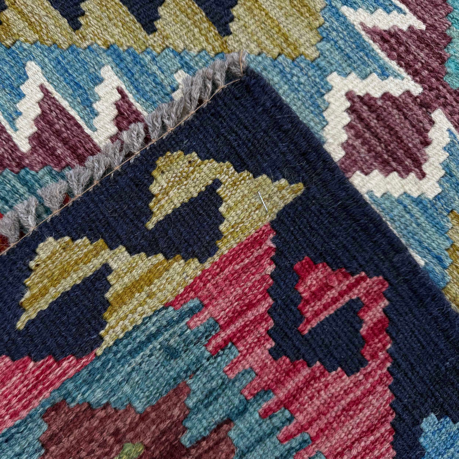Handmade Vegetable Kelim 2' 10" x 3' 11" (ft) - No. P37104