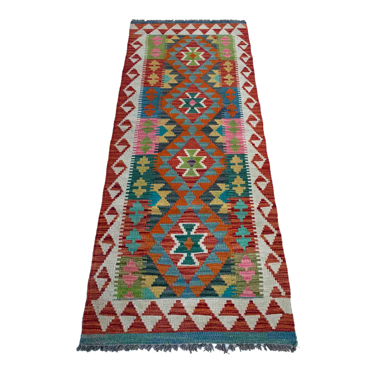 Vegetable Kilim Runner 2' 4" x 6' 11" (ft)- No. P37114