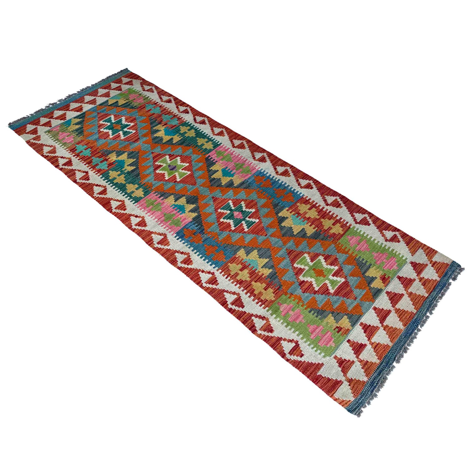 Vegetable Kilim Runner 2' 4" x 6' 11" (ft)- No. P37114