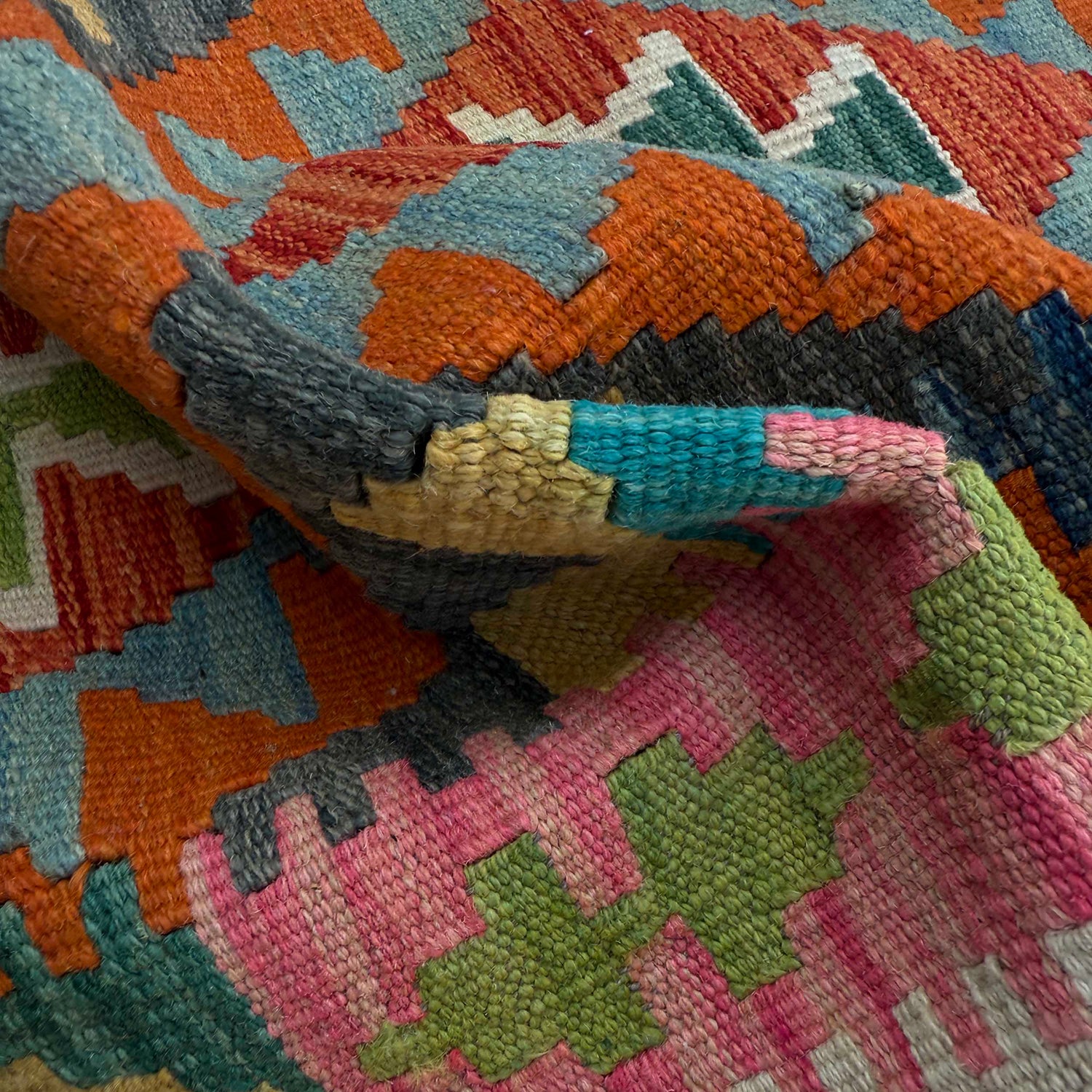 Vegetable Kilim Runner 2' 4" x 6' 11" (ft)- No. P37114