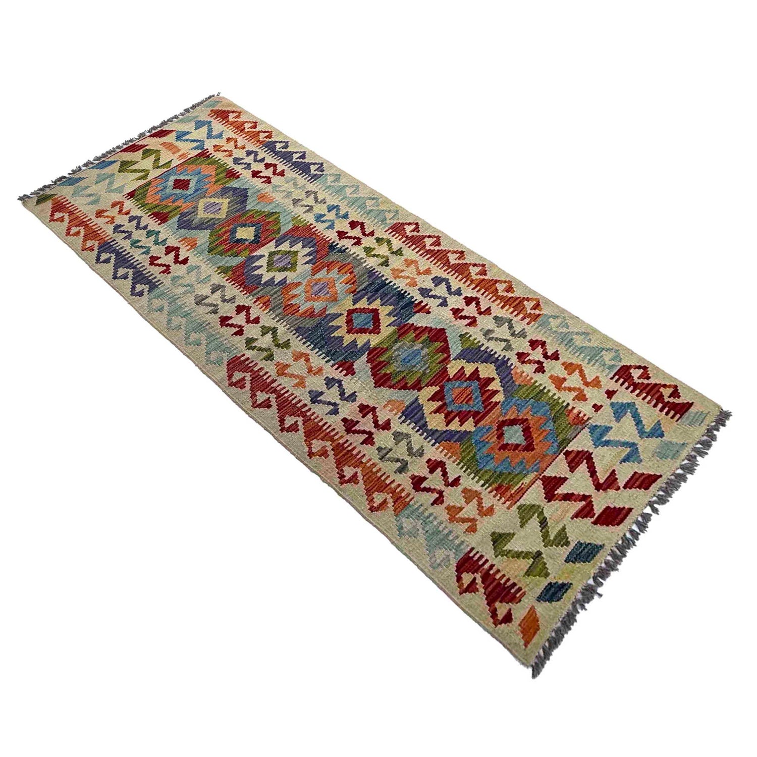 Vegetable Kilim Runner 2' 6" x 6' 5" (ft)- No. P37117