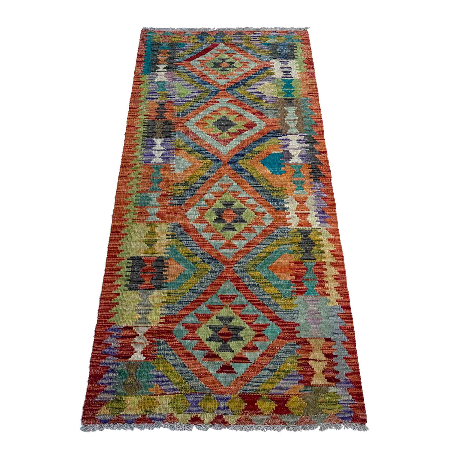 Vegetable Kilim Runner 2' 5" x 6' 9" (ft)- No. P37119
