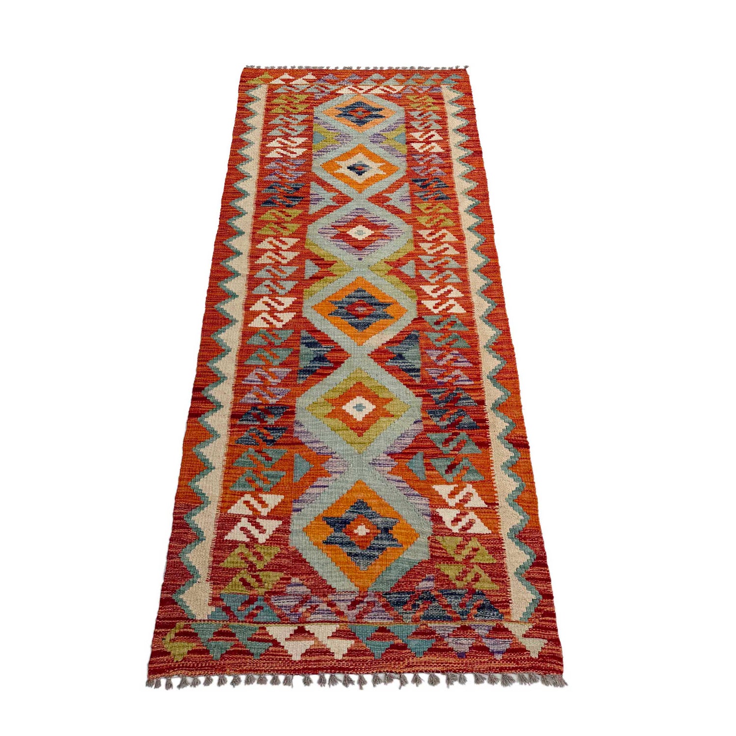 Vegetable Kelim Runner 2' 6" x 6' 8" (ft)- No. P37121