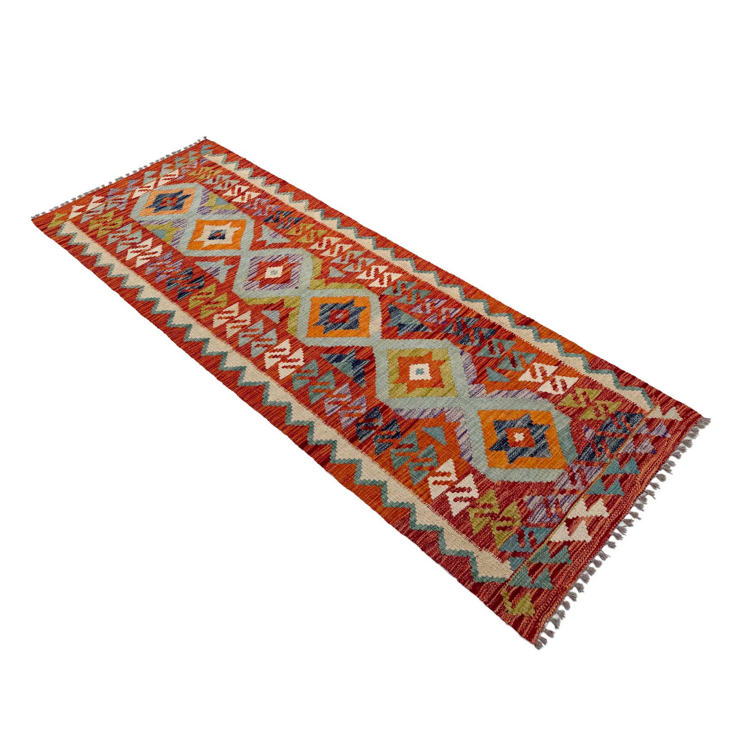 Vegetable Kelim Runner 2' 6" x 6' 8" (ft)- No. P37121