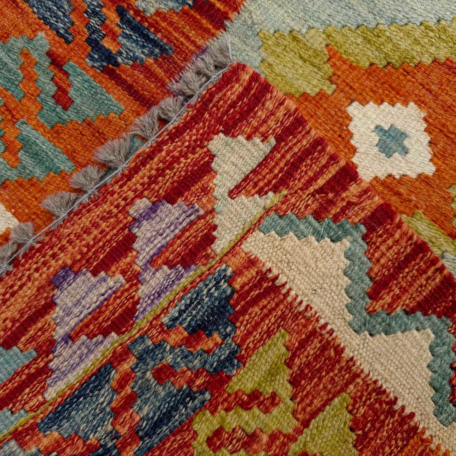 Vegetable Kelim Runner 2' 6" x 6' 8" (ft)- No. P37121