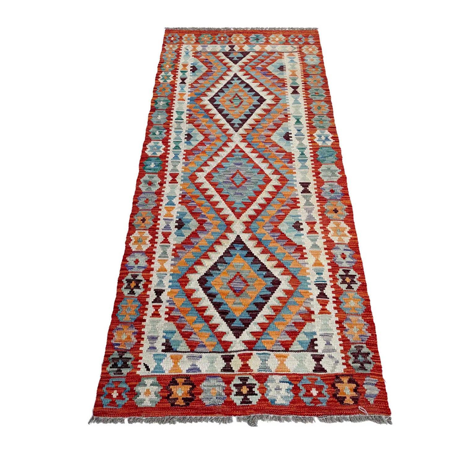 Vegetable Kilim Runner 2' 6" x 6' 7" (ft)- No. P37123