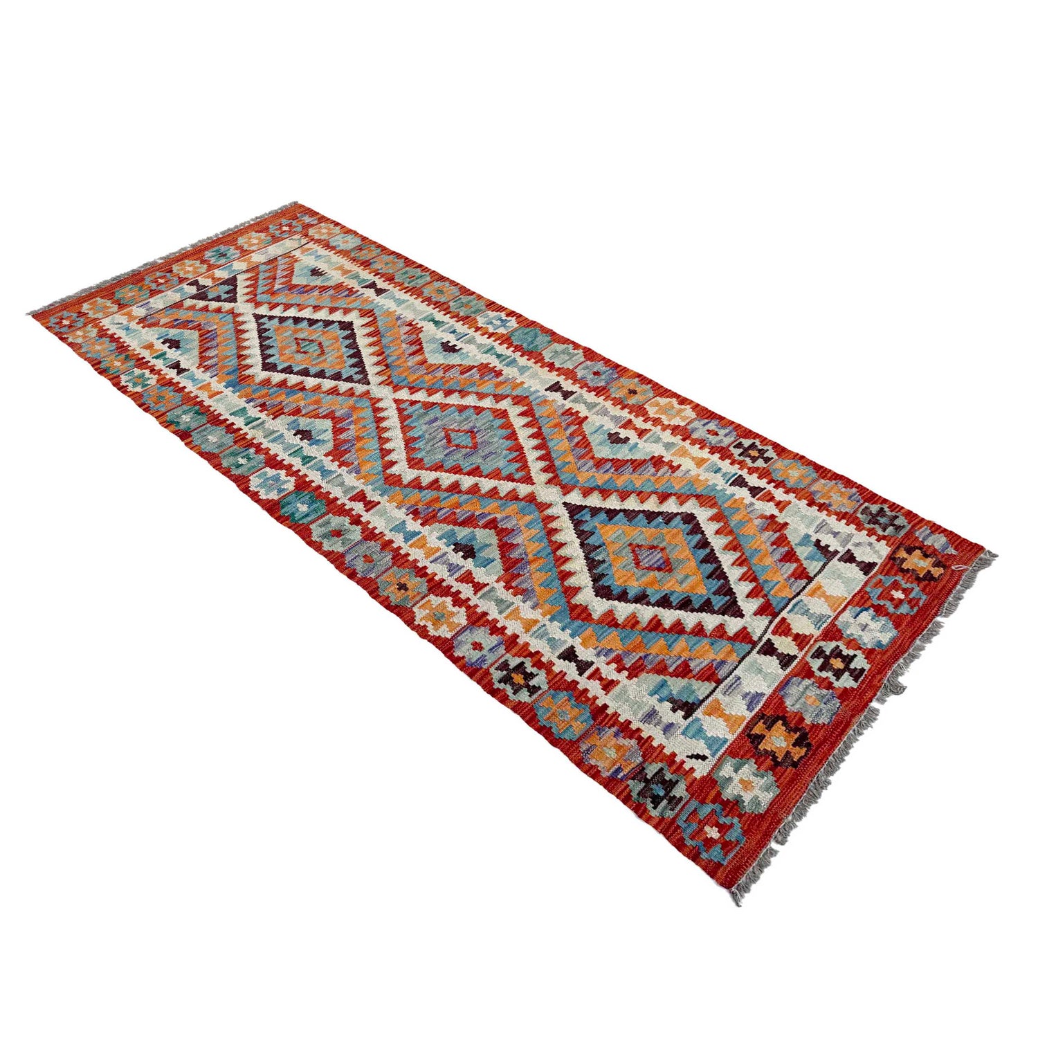 Vegetable Kilim Runner 2' 6" x 6' 7" (ft)- No. P37123