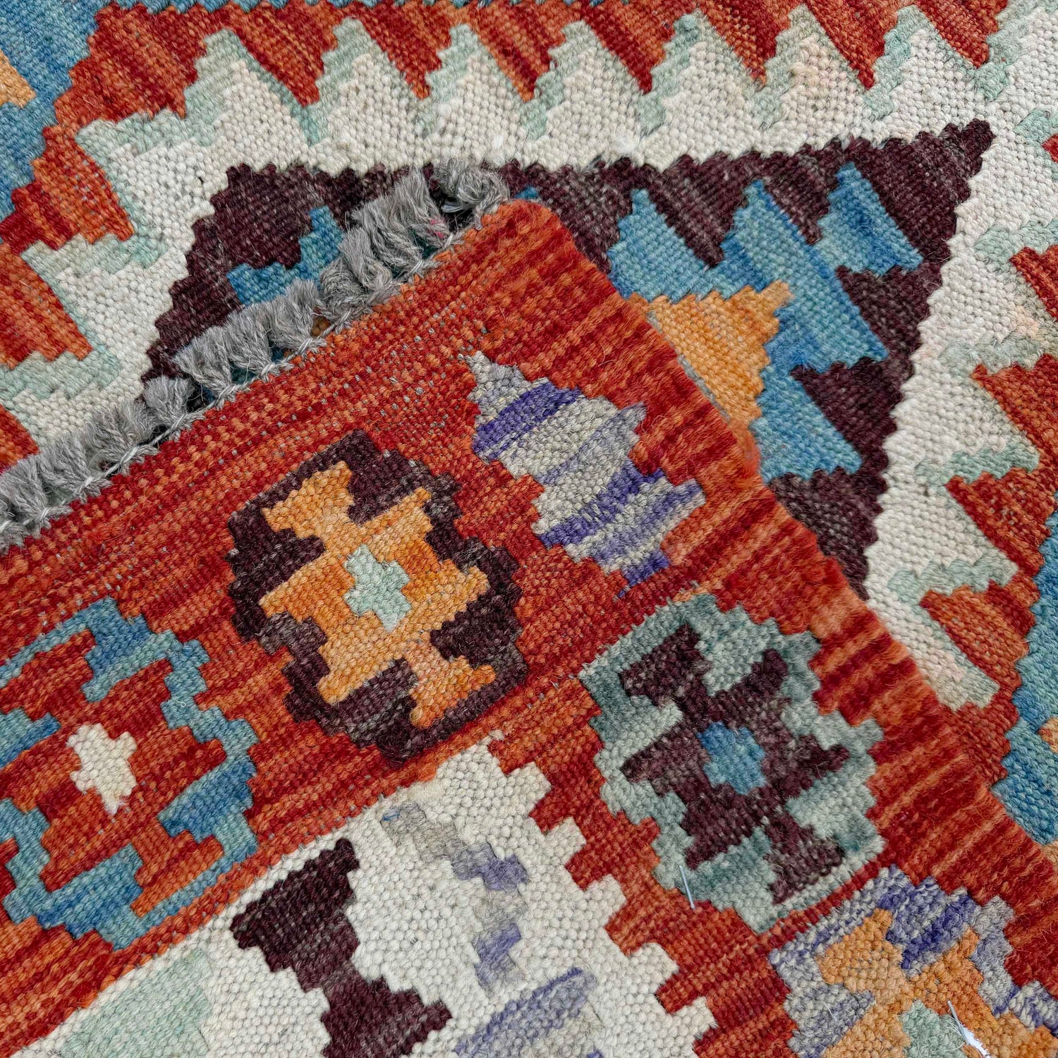 Vegetable Kilim Runner 2' 6" x 6' 7" (ft)- No. P37123