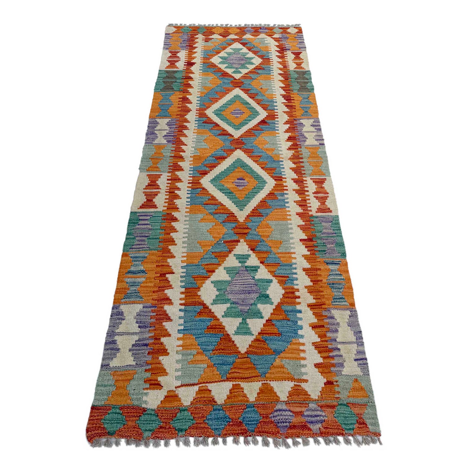 Vegetable Kelim Runner 2' 5" x 6' 7" (ft)- No. P37124