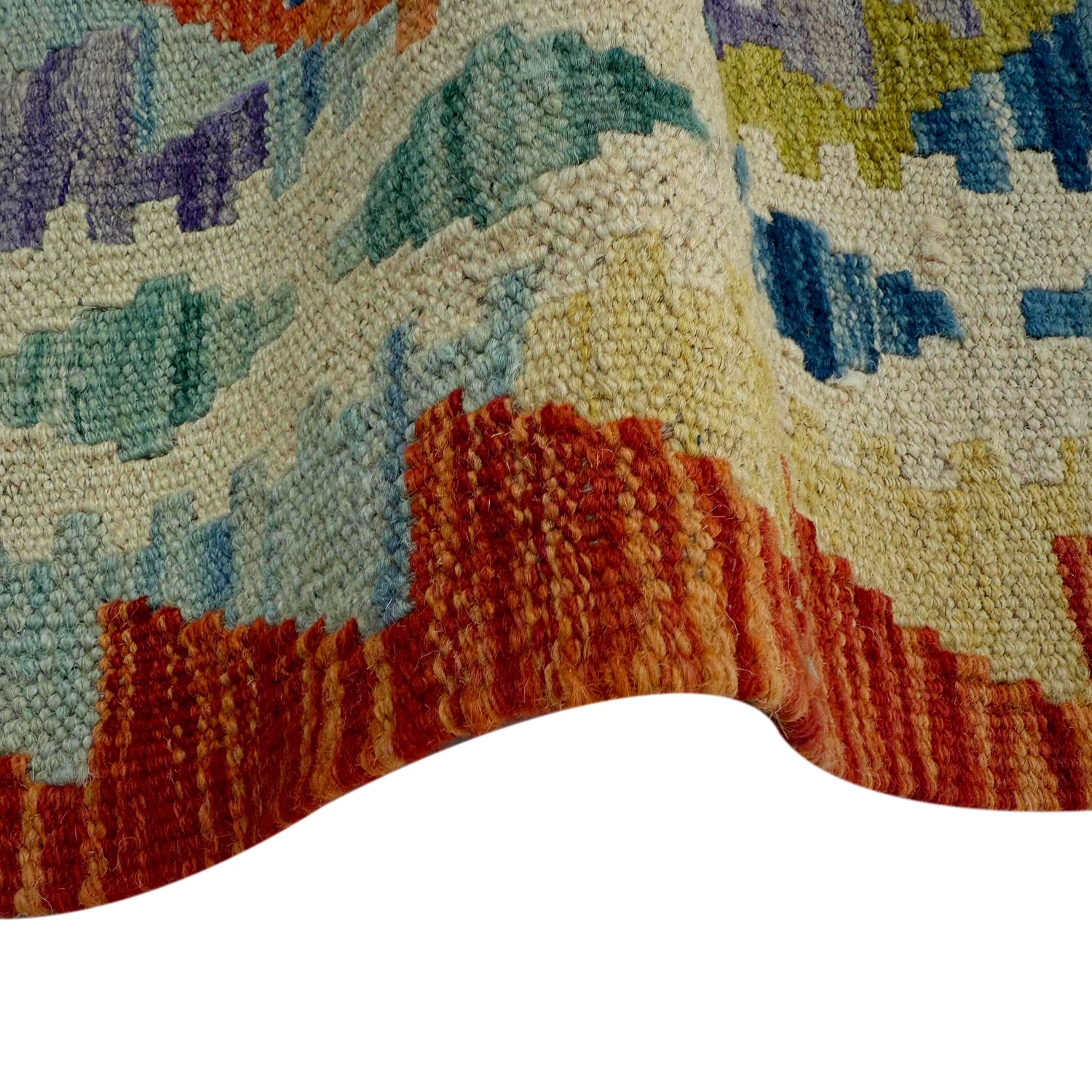 Vegetable Kelim Runner 2' 6" x 6' 8" (ft)- No. P37125