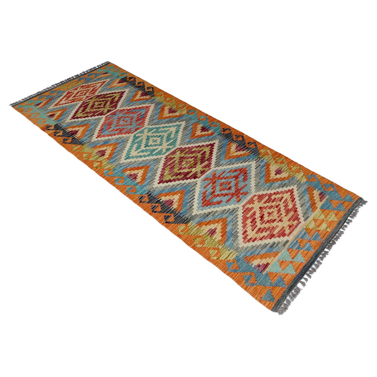 Vegetable Kilim Runner 2' 4" x 6' 3" (ft)- No. P37126
