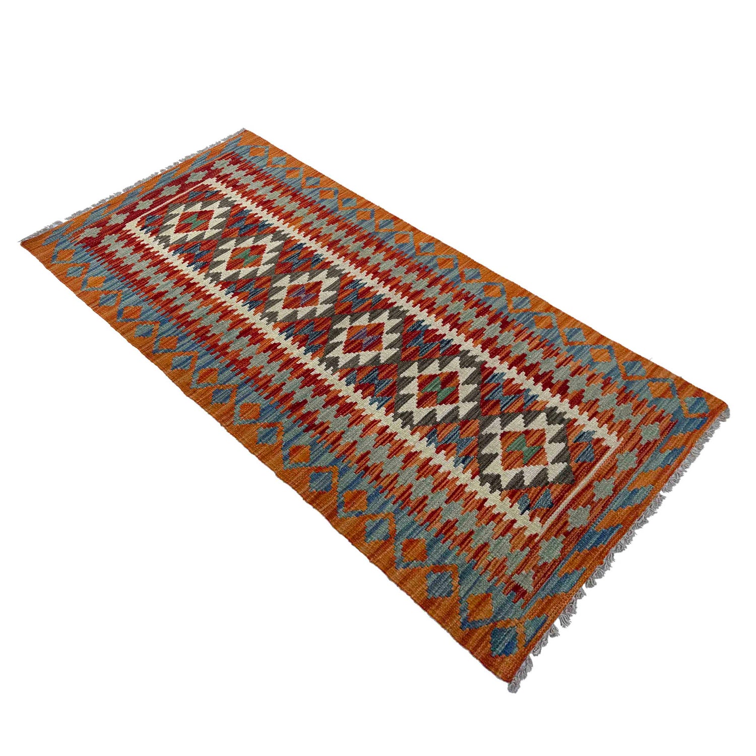 Vegetable Kelim Runner 2' 6" x 5' 11" (ft)- No. P37129