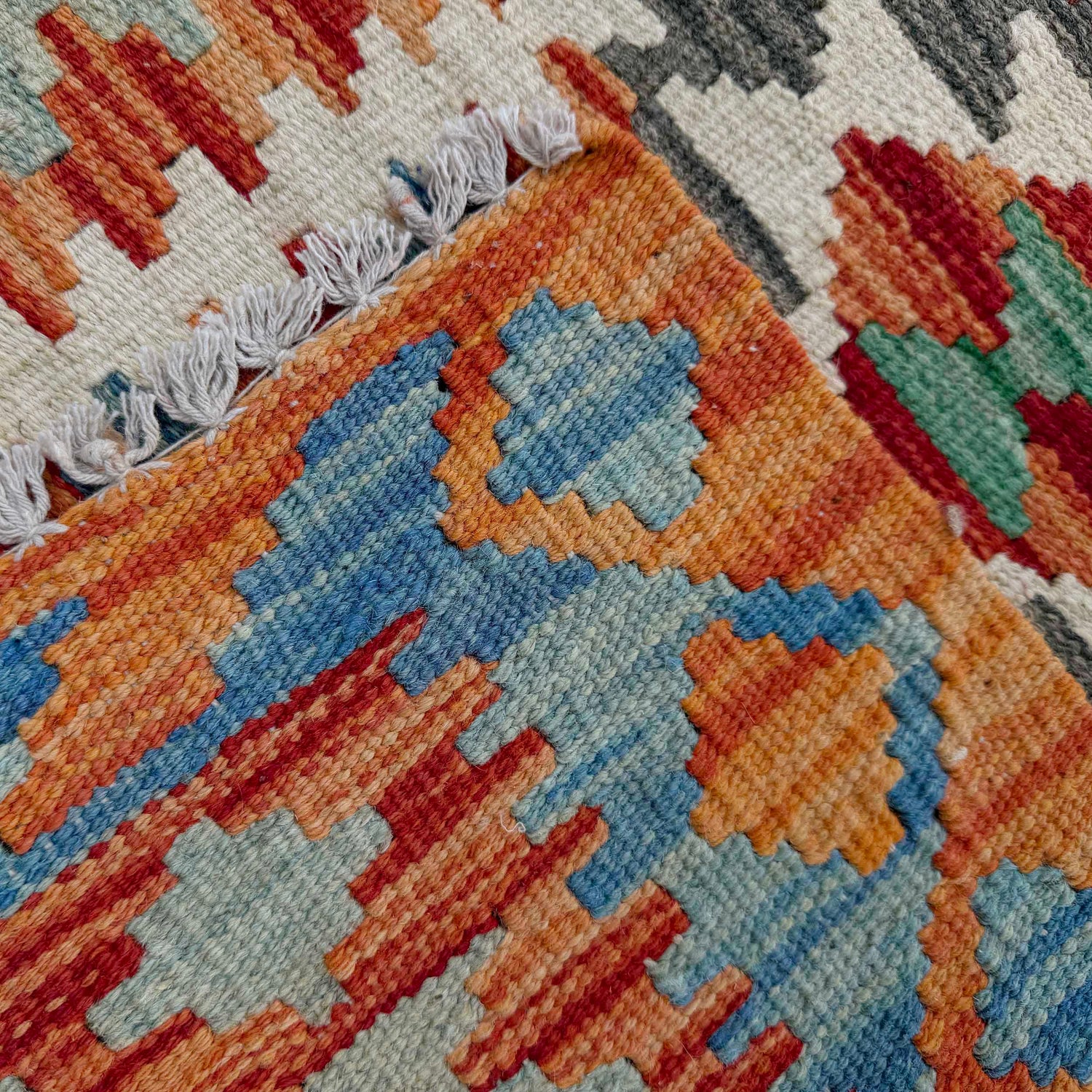 Vegetable Kelim Runner 2' 6" x 5' 11" (ft)- No. P37129