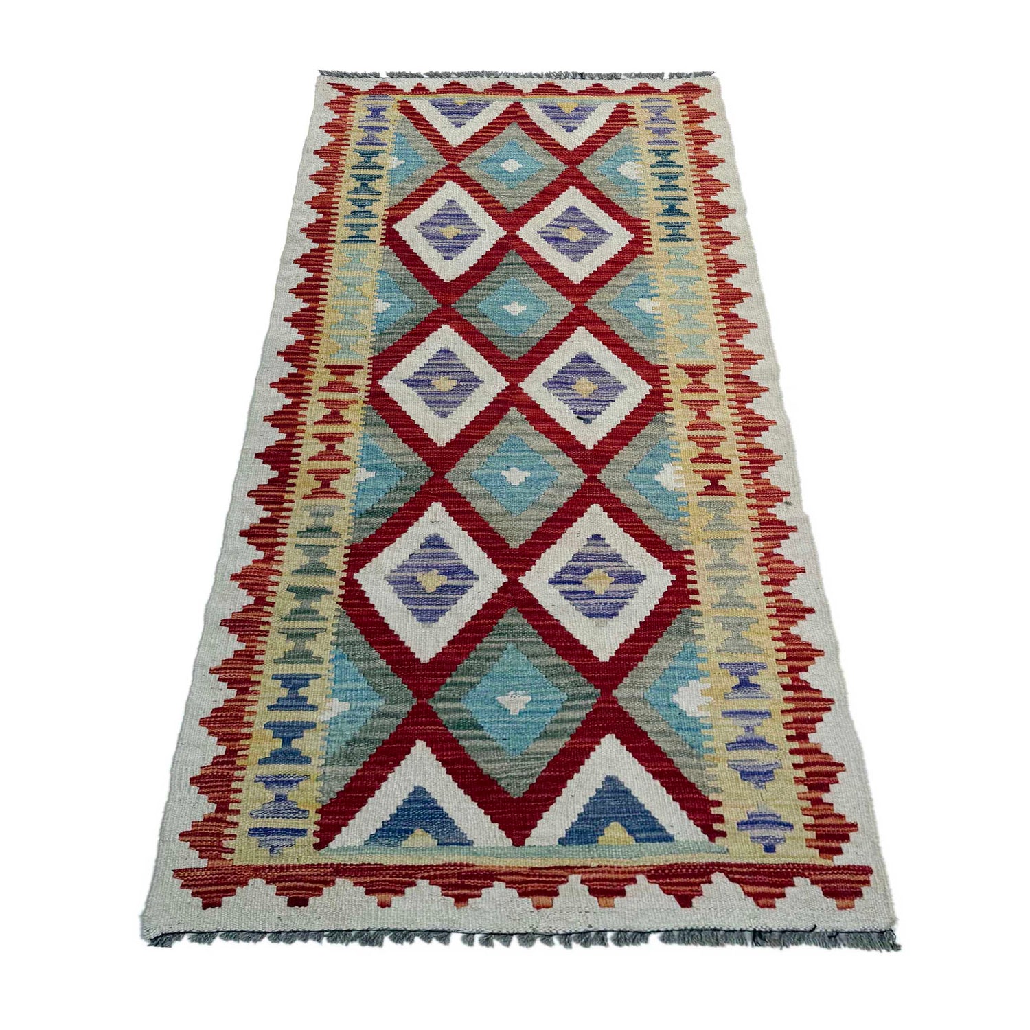 Vegetable Kilim Runner 2' 6" x 6' 4" (ft)- No. P37134