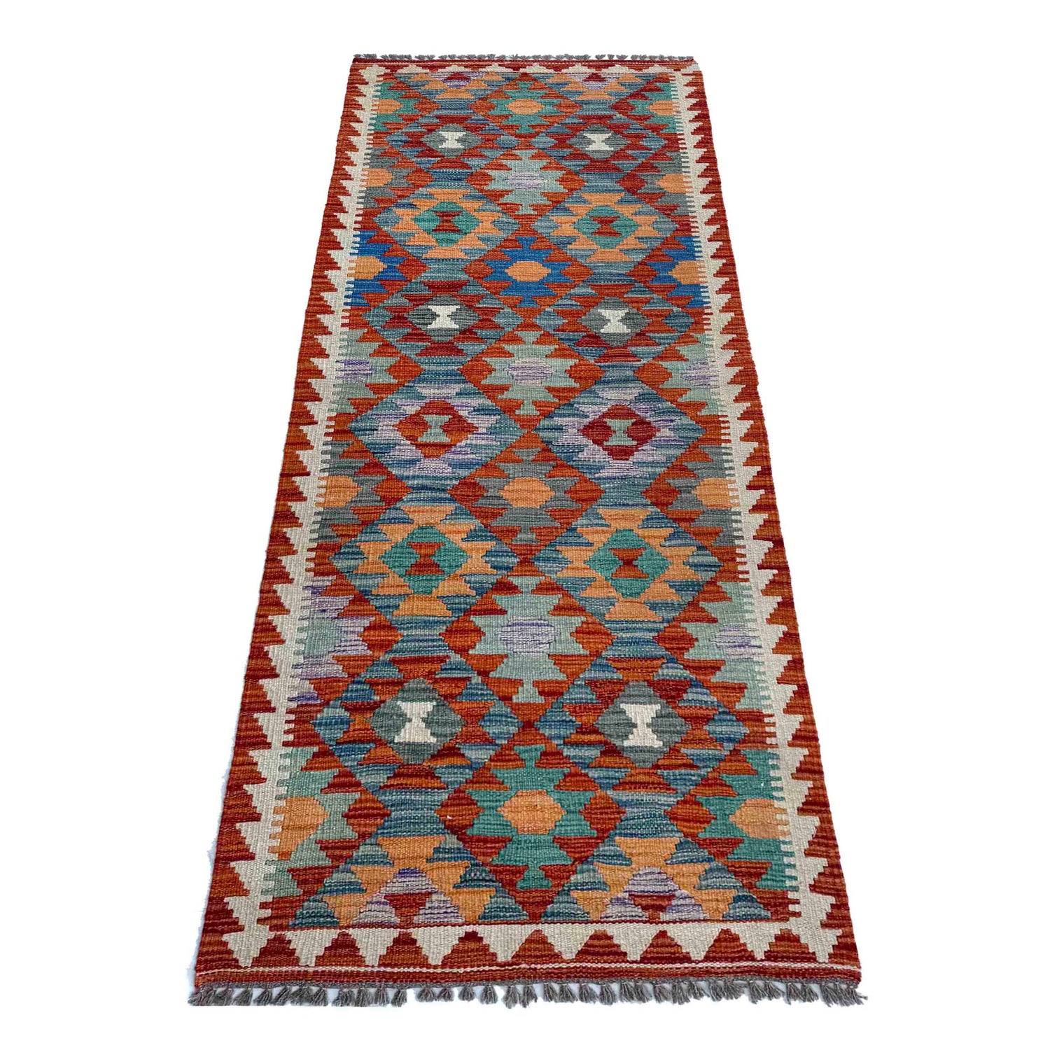 Vegetable Kelim Runner 2' 5" x 6' 5" (ft)- No. P37135