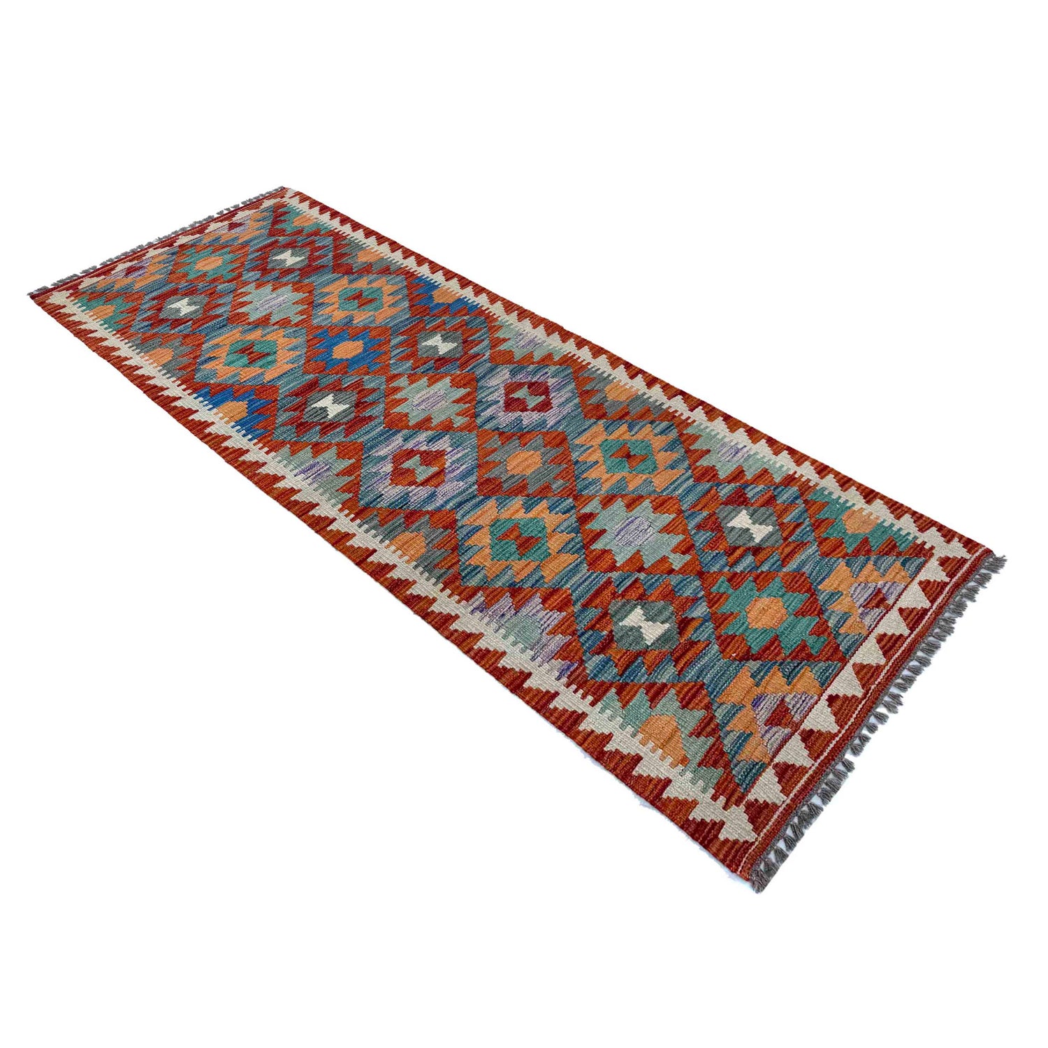 Vegetable Kelim Runner 2' 5" x 6' 5" (ft)- No. P37135